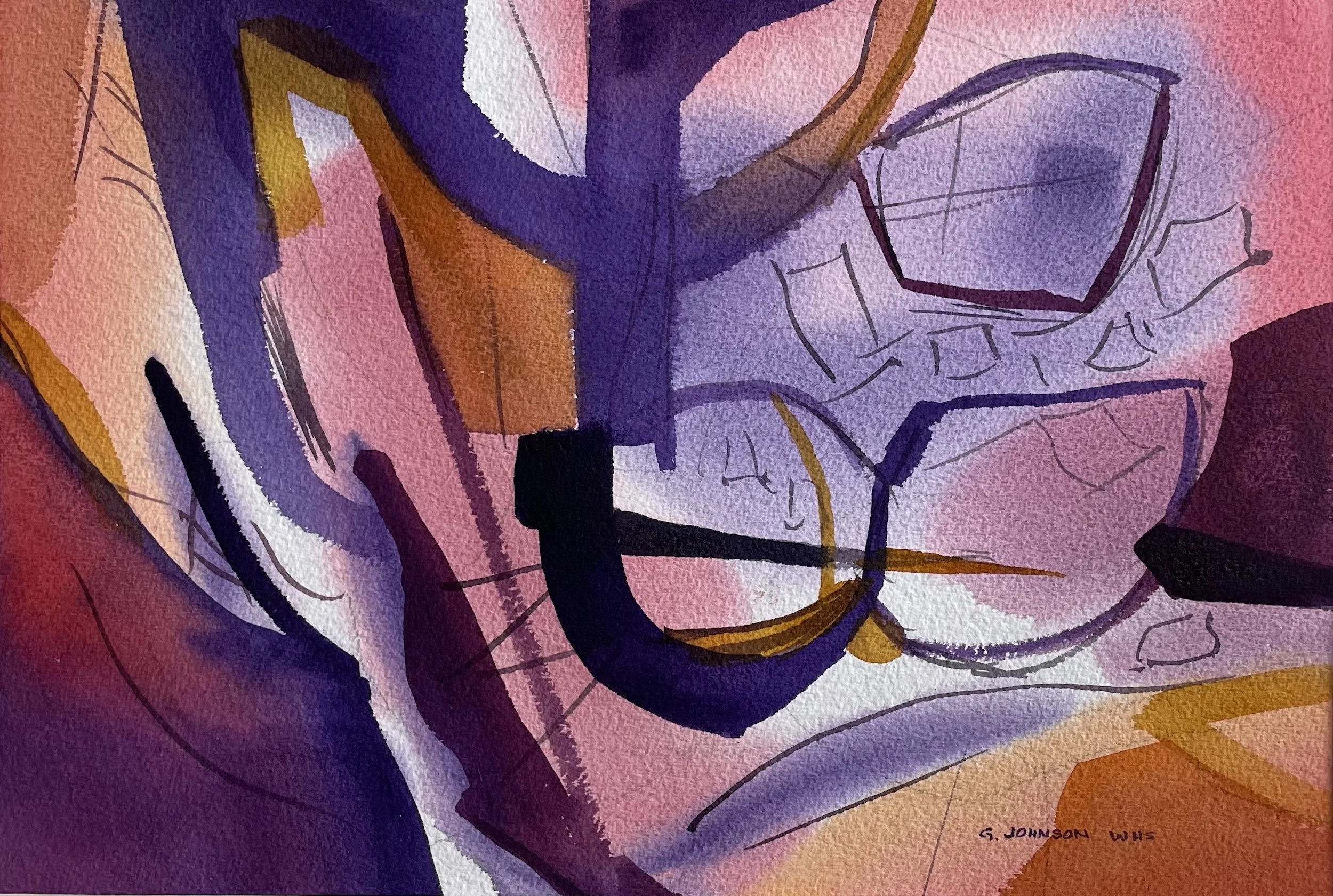 Spectacle, Original Watercolor on Paper, Size:
11 X 15, Price:  $395, Print on Paper:  $75