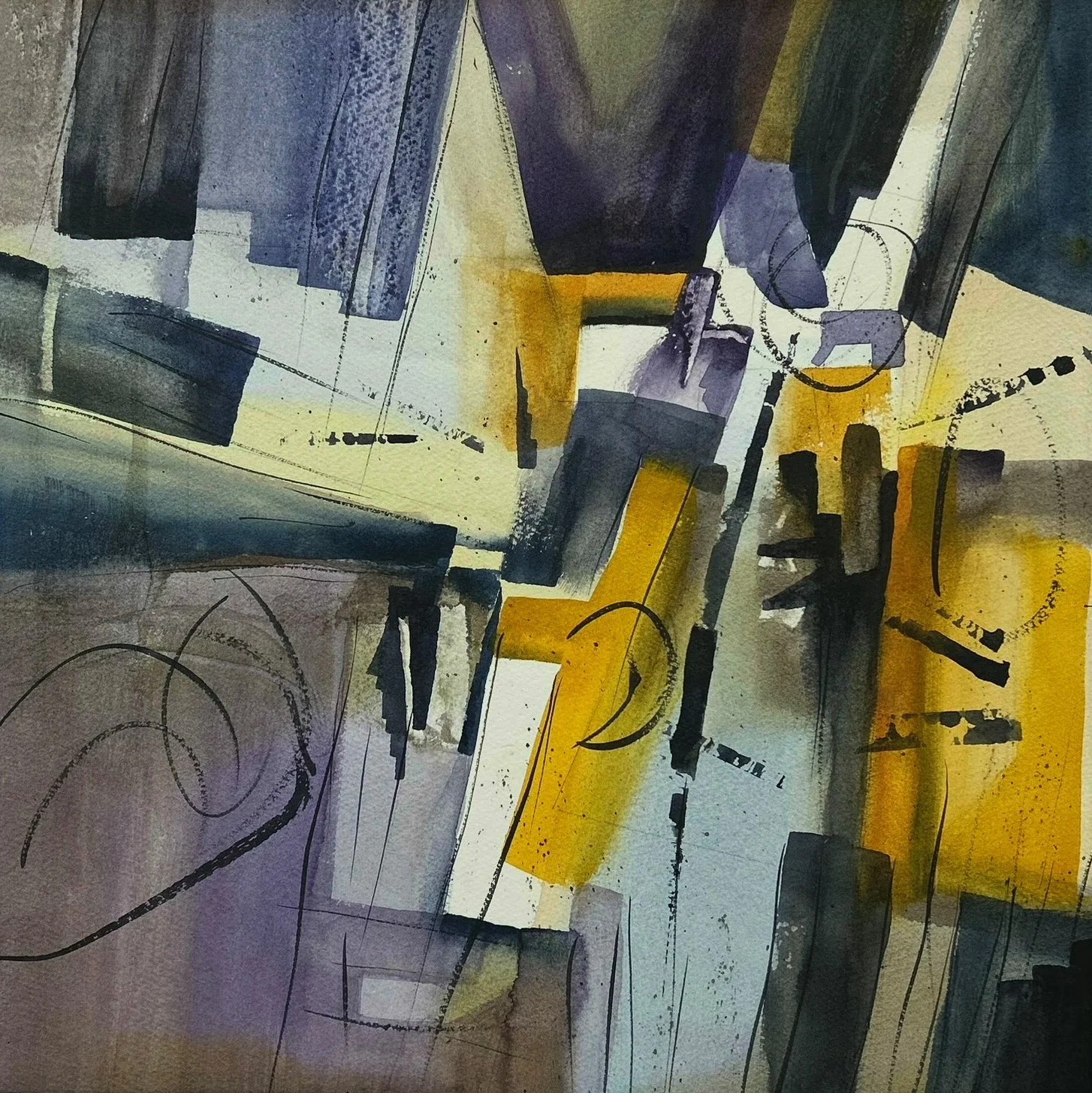 Ponder On It,  Original Watercolor on Paper, Size:  15 X 15, Price:  $700, Print on Paper:  $95, Award winner:  3rd Place in WTWS.