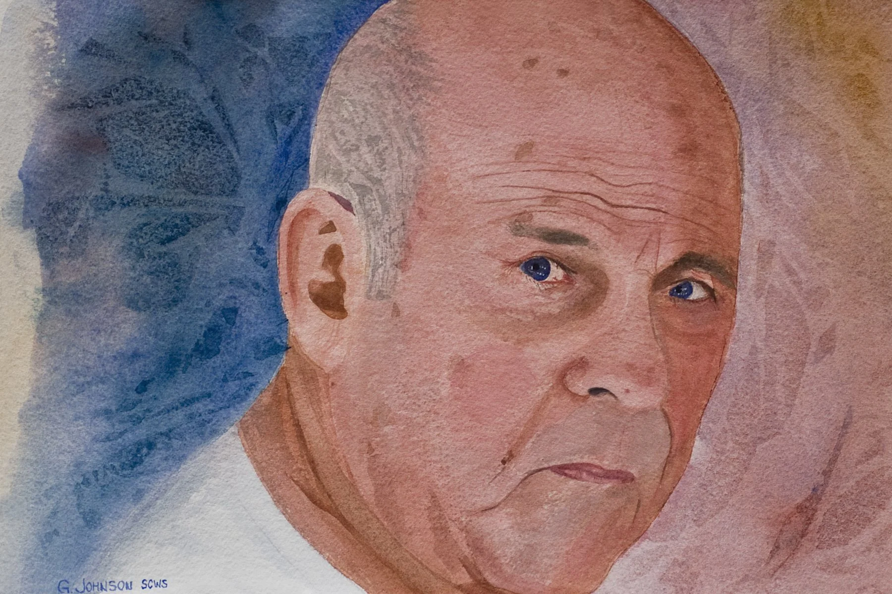 Uncle Bud, Original Watercolor on Paper, Size: 15 X 20, Original SOLD.