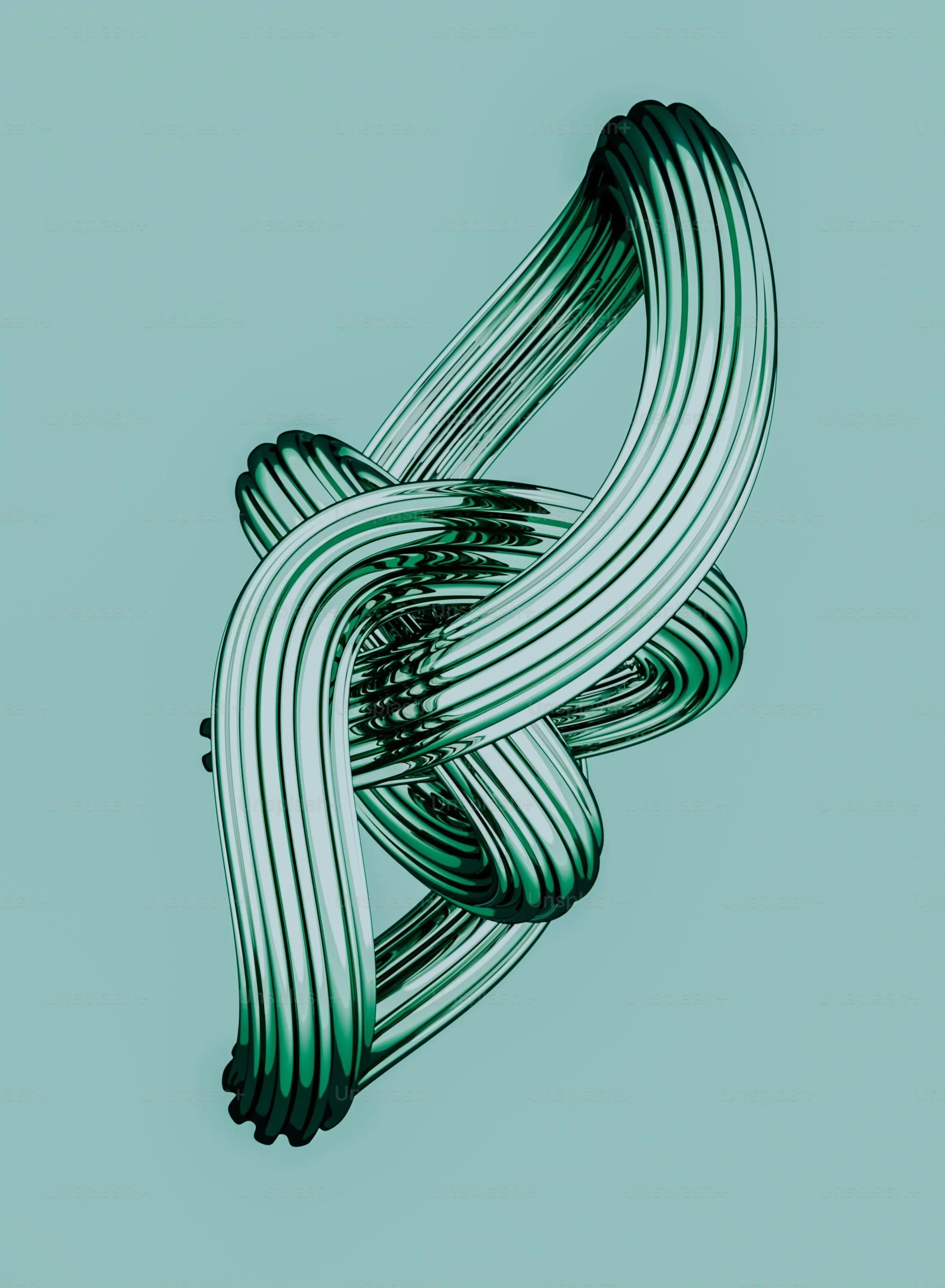 a green and white abstract design on a blue background.jpg