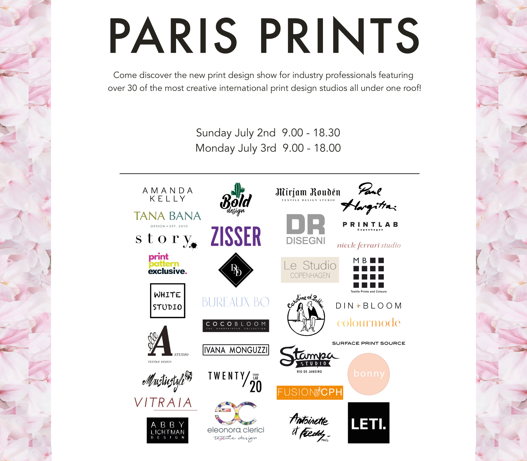 Paris Prints July 2-3, 2023