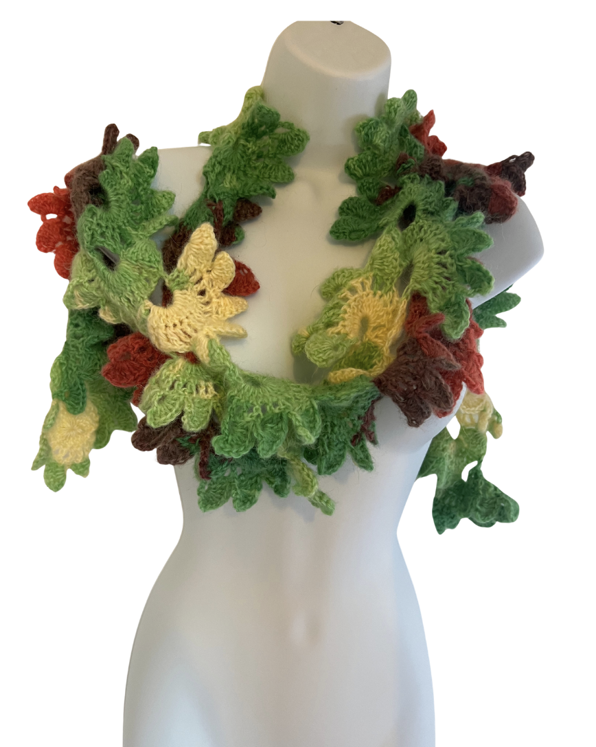 Super Soft Merino Wool Blend Crochet Scarf 🌿🧶