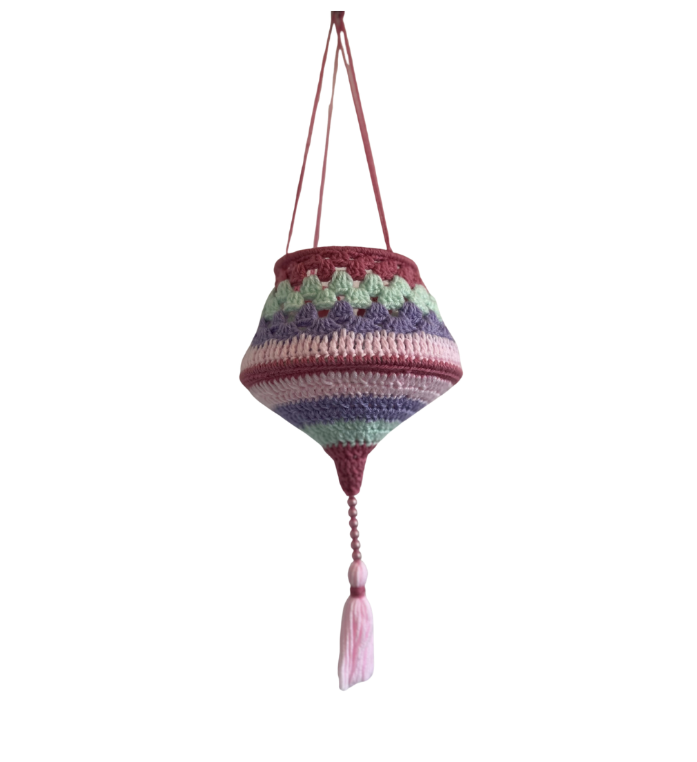 Hand-Crocheted Hanging Lantern