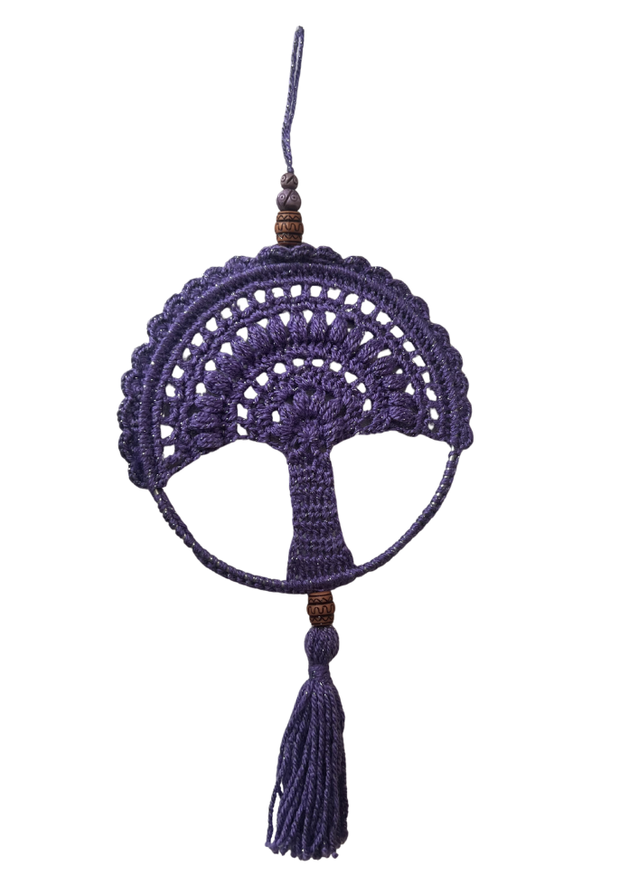 Hand-Crocheted Tree of Life Wall Hanging