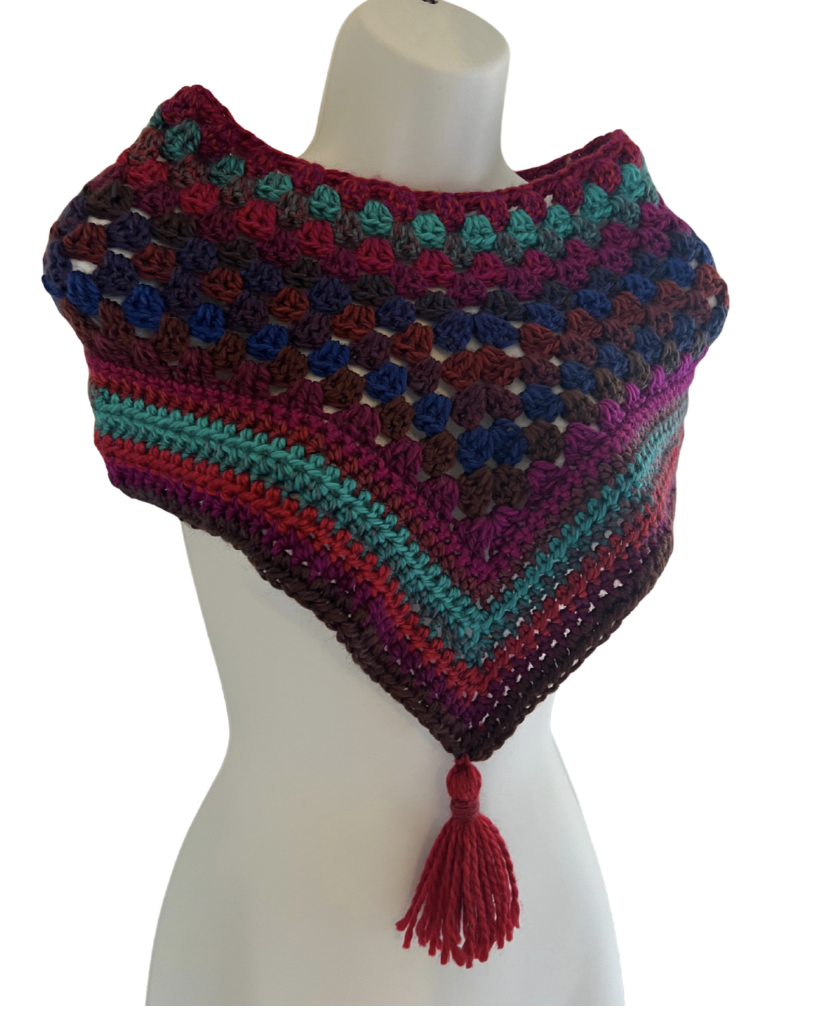 Handmade Crochet Triangle Shawl 💕🧶