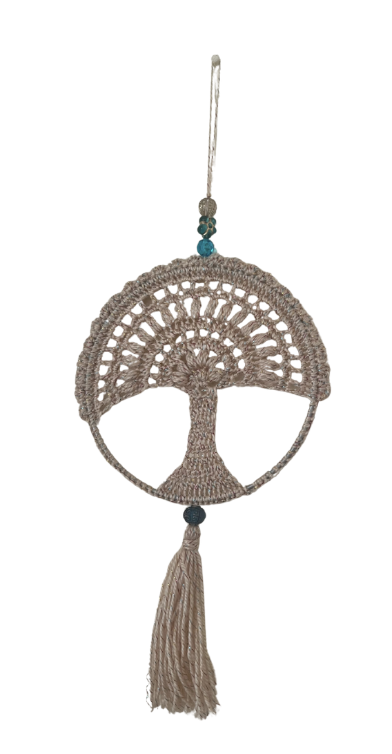 Hand-Crocheted Tree of Life Wall Hanging