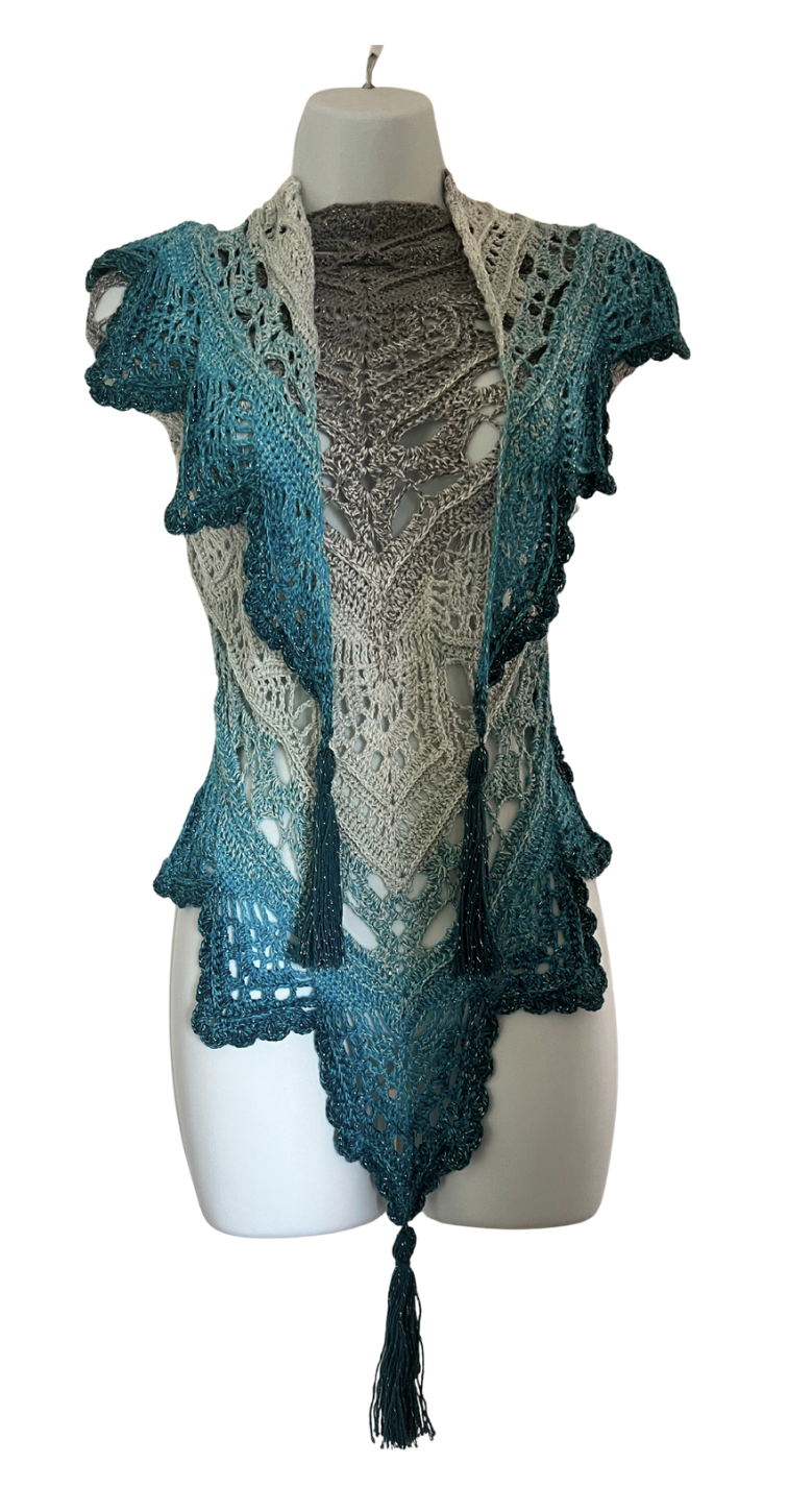 Teal Moonlight Shawl