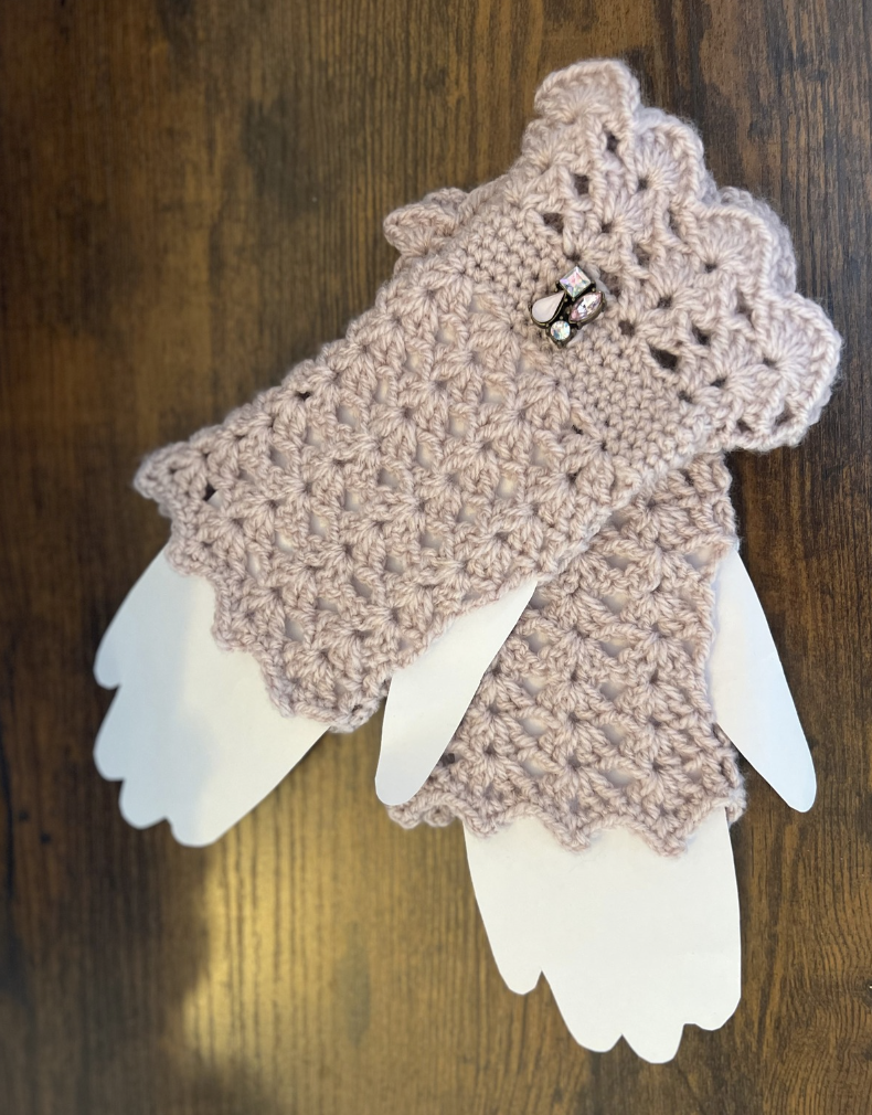 Beautiful Lacey Crochet Fingerless Gloves