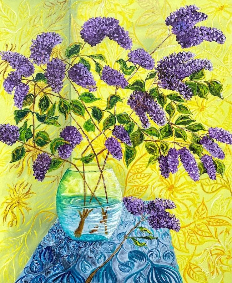 For the Love of Lilac  I  48" X 40"  I  $1625