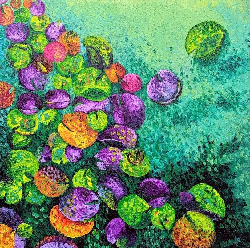 Lilly Pads  I  36" X 36"  I  $1200