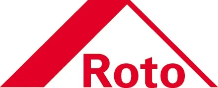 Logo mit rotem Dreieck und dem Schriftzug 'Roto'
