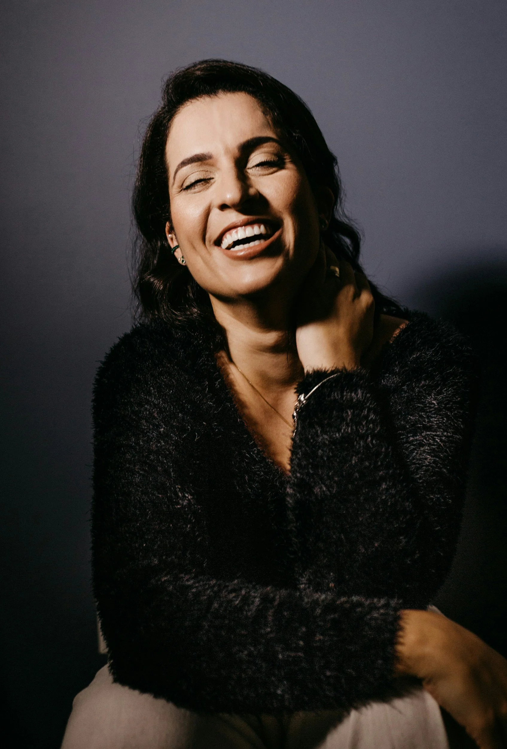 young woman smiling joyful patient
