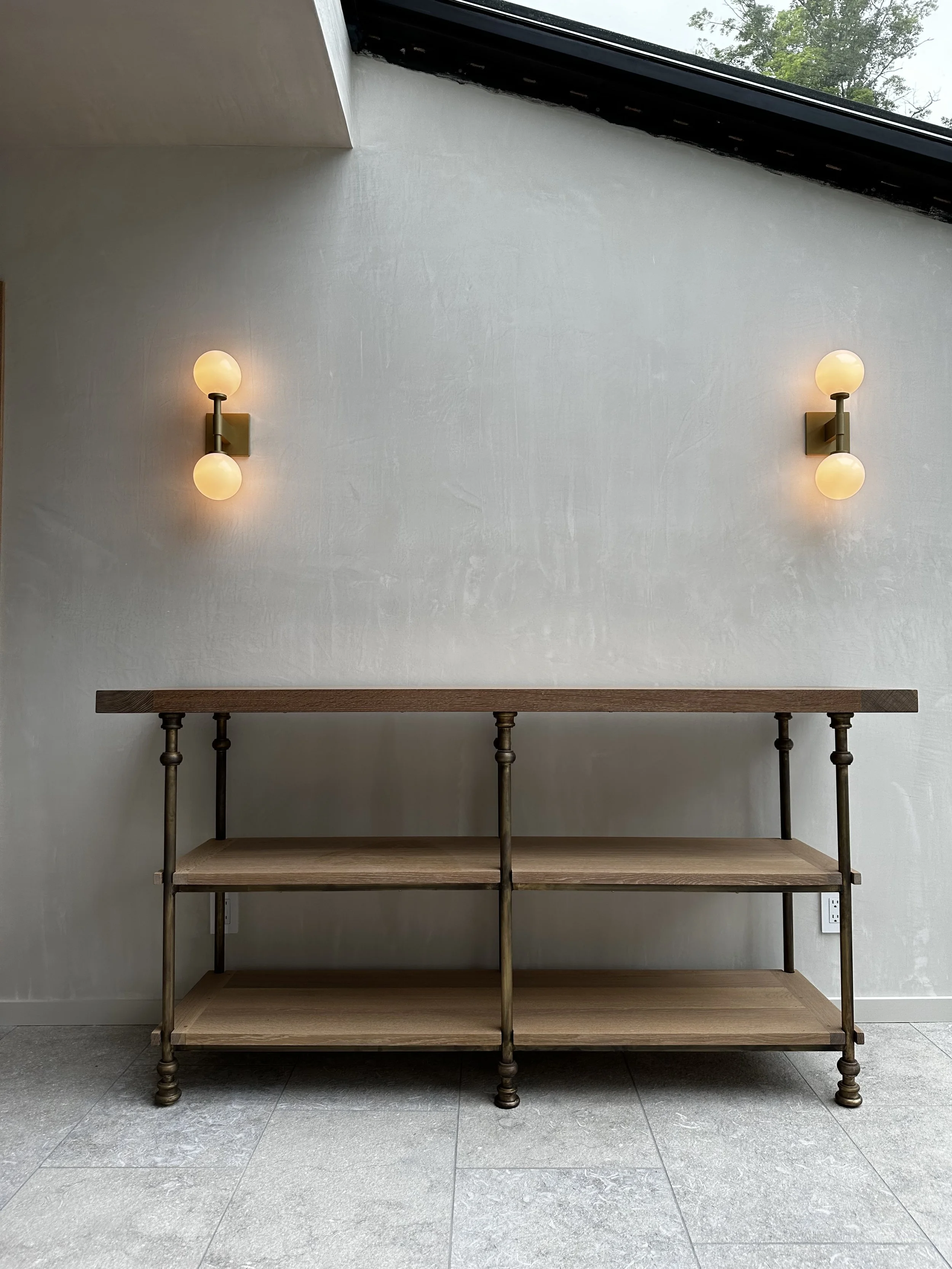 Solarium Table /// Brass + White Oak /// 2024