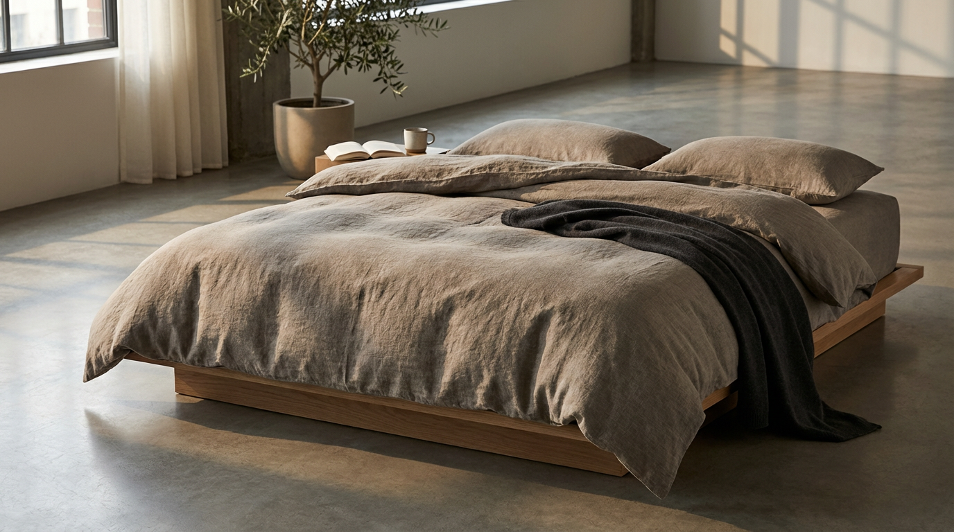 Stonewashed Linen Duvet Cover