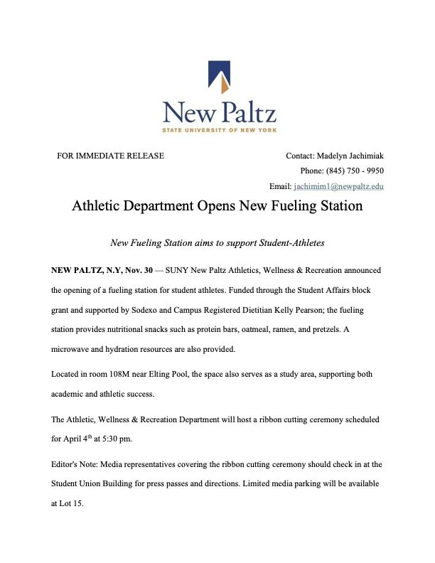 Press Release - The Hawk Report