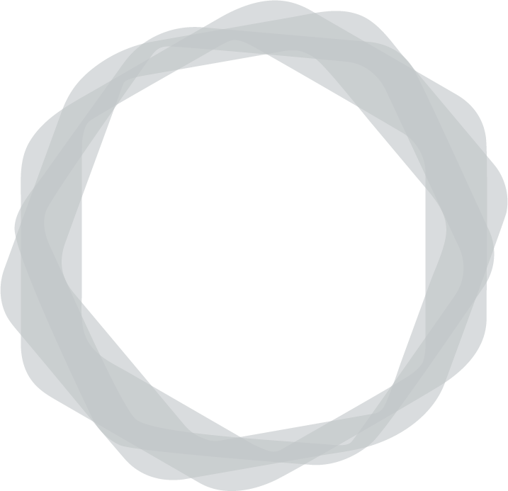 A black octagon shape with a light gray, irregular outer border. Part of the logo for Celeste at Azur townhome rentals in Beaumont.