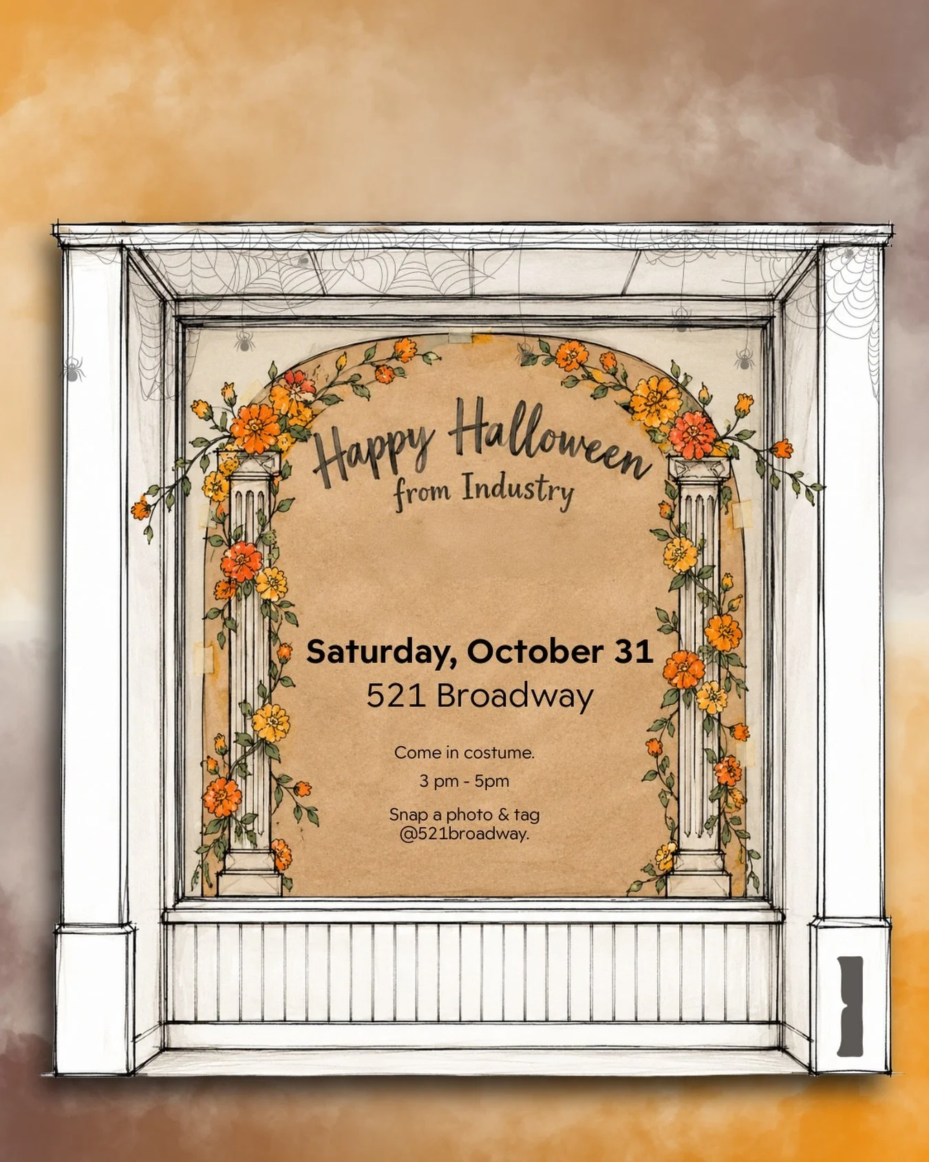 Our window&rsquo;s getting dressed up. Your turn. 
💀👻🧙&zwj;♀️

We&rsquo;re getting a little photo moment ready for our first Halloween at 521. 

If you&rsquo;re making the trick-or-treat rounds around the Plaza this Saturday, bring your costume by