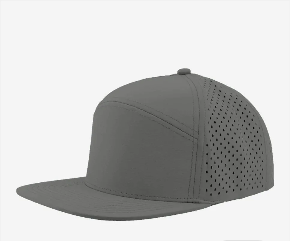 Grey- Zapped Headwear OSPREY 7-Panel Snapback Hat