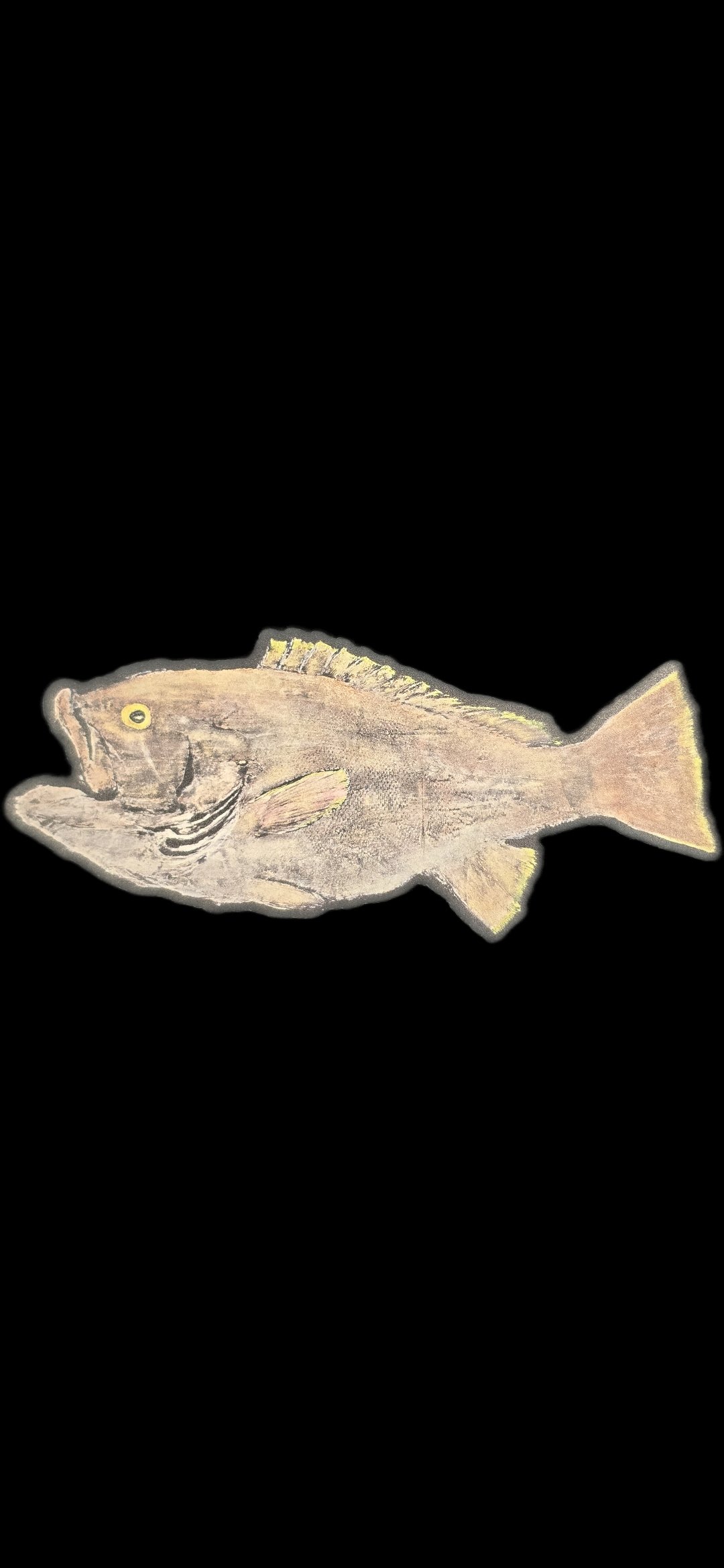Yellow Edge Grouper- Glow-in-the-dark Hat Patch