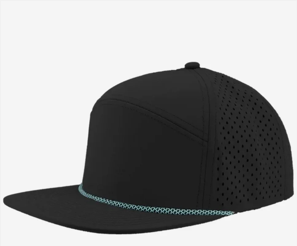 Black-Light Blue Chainlink Rope- Zapped Headwear OSPREY R+ 7-Panel Rope Snapback Hat