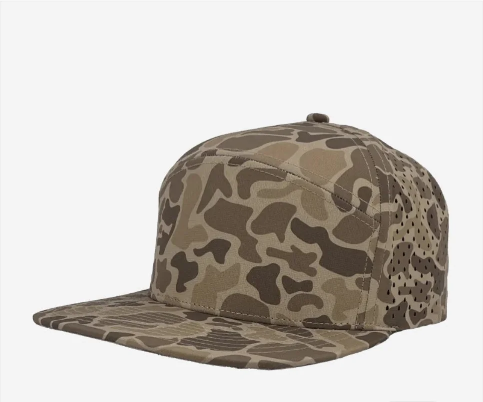 Brown Old School Camo- Zapped Headwear OSPREY 7-Panel Snapback Hat