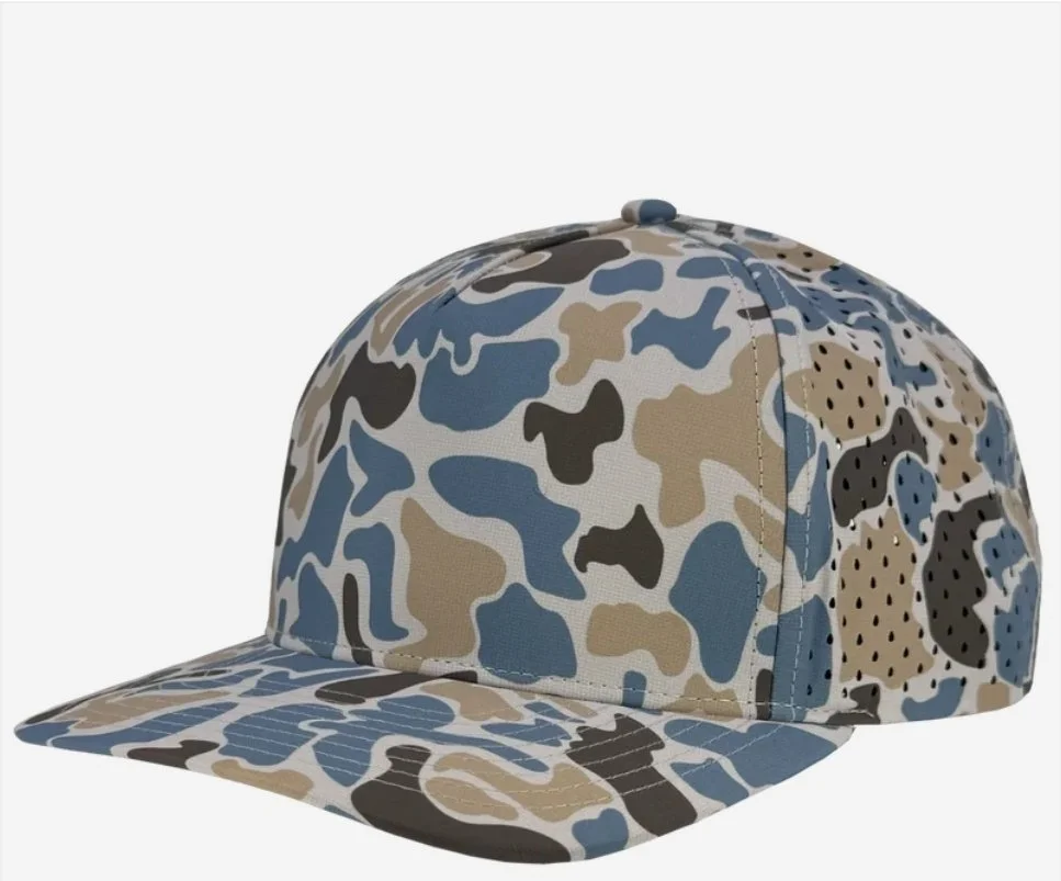 Land and Sea Old School Camo- Zapped Headwear BLACKHAWK 5-Panel Snapback Hat