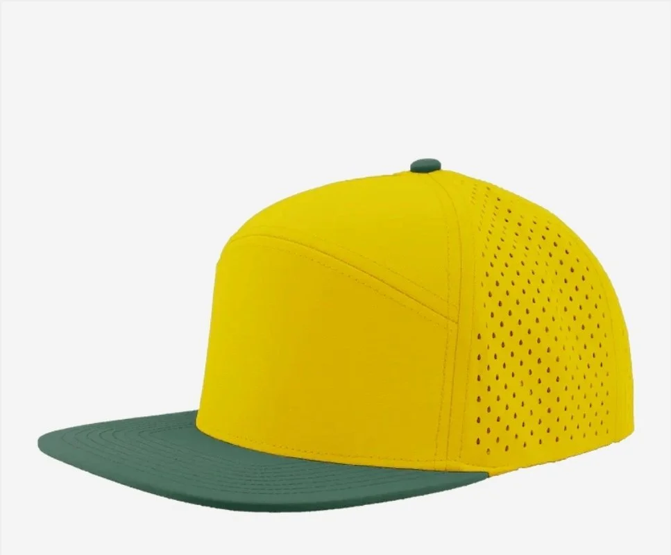 Yellow- Green Golf Bill- Zapped Headwear OSPREY 7-Panel Snapback Hat