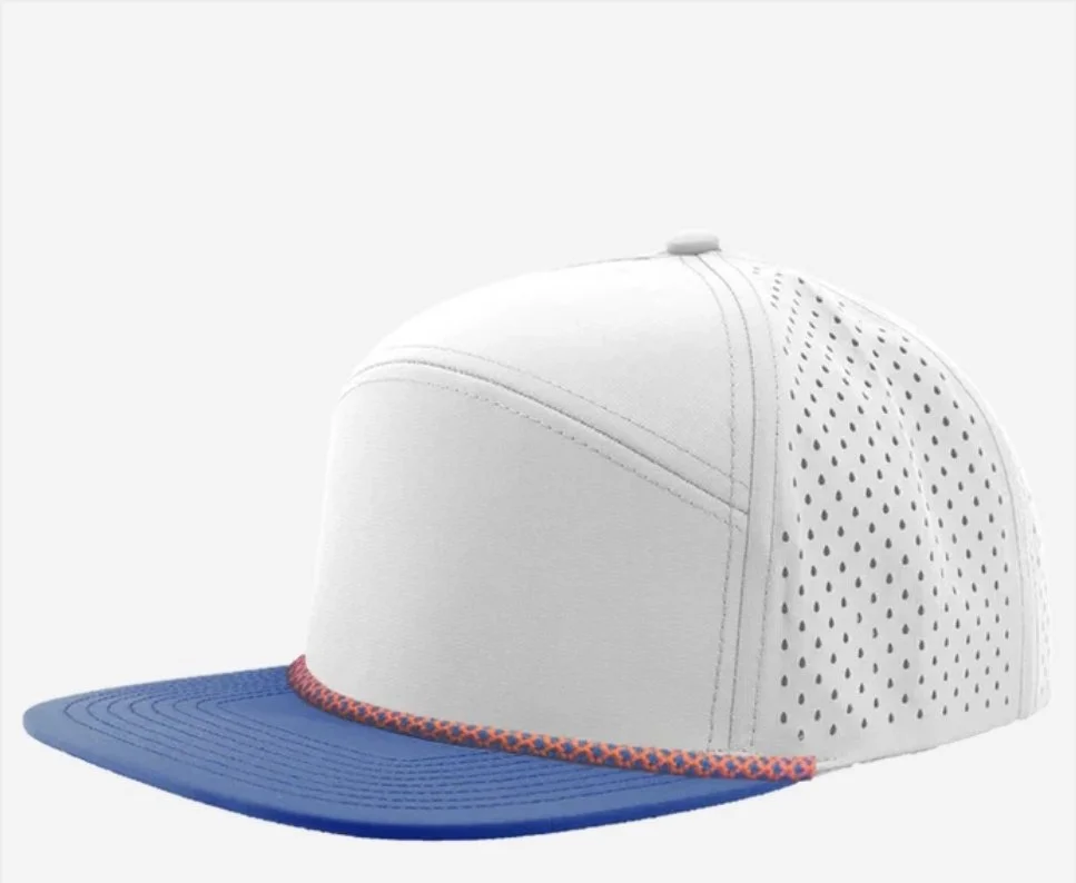Offwhite- Blue Bill- Blue and Orange Chainlink Rope- Zapped Headwear OSPREY R+ 7-Panel Rope Snapback Hat