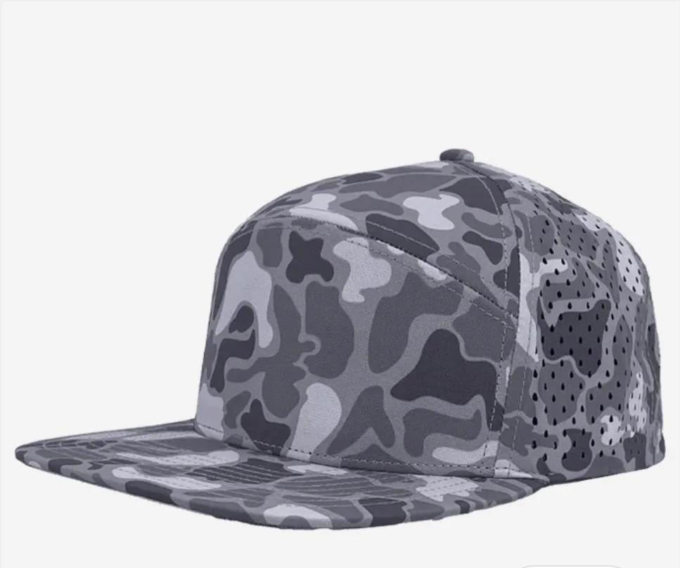 Grey Old School Camo- Zapped Headwear OSPREY 7-Panel Snapback Hat