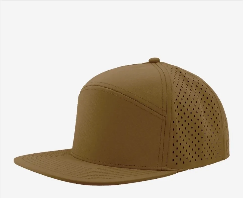 Caramel- Zapped Headwear OSPREY 7-Panel Snapback Hat