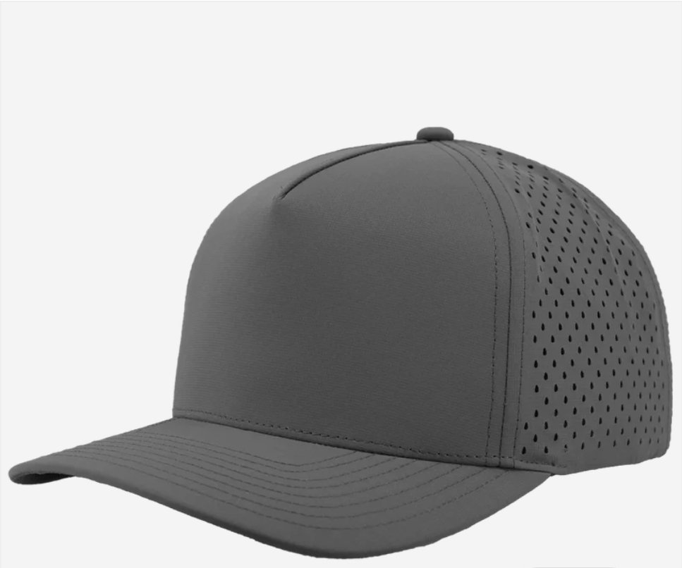 Grey- Zapped Headwear BLACKHAWK 5-Panel Snapback Hat