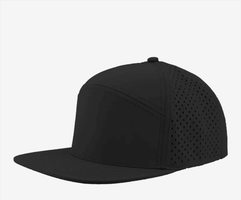 Panel Snapback Hat- Black- Zapped Headwear OSPREY 7