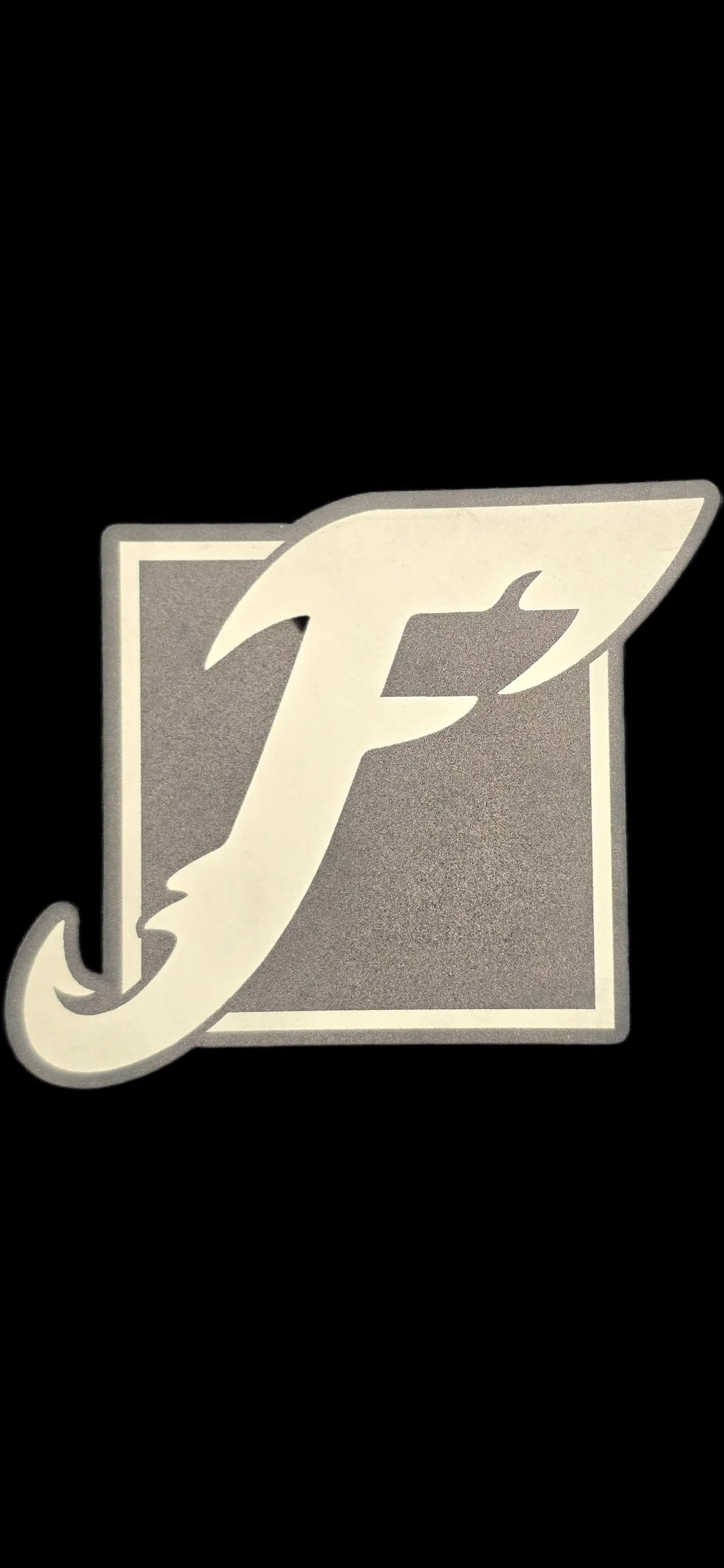 Fishy Prints Logo- Glow-in-the-dark Hat Patch