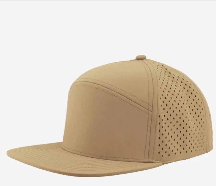 Khaki- Zapped Headwear OSPREY 7-Panel Snapback Hat