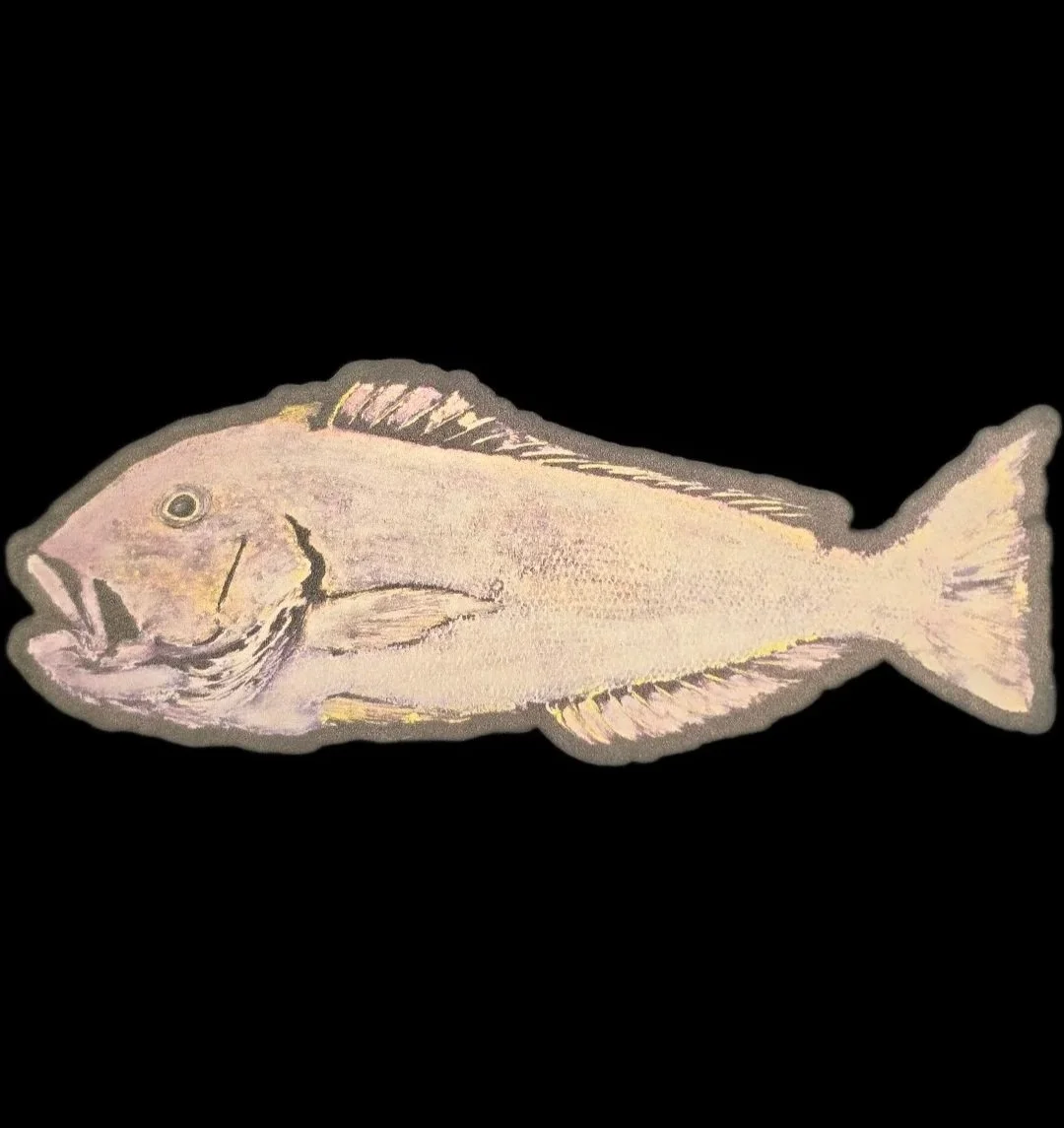 Tile Fish- Glow-in-the-dark Hat Patch