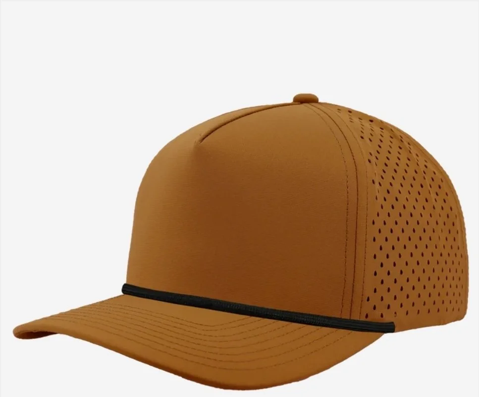 Clay- Black- Zapped Headwear BLACKHAWK R+ 5-Panel Rope Snapback Hat
