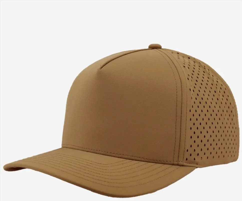 Caramel- Zapped Headwear BLACKHAWK 5-Panel Snapback Hat