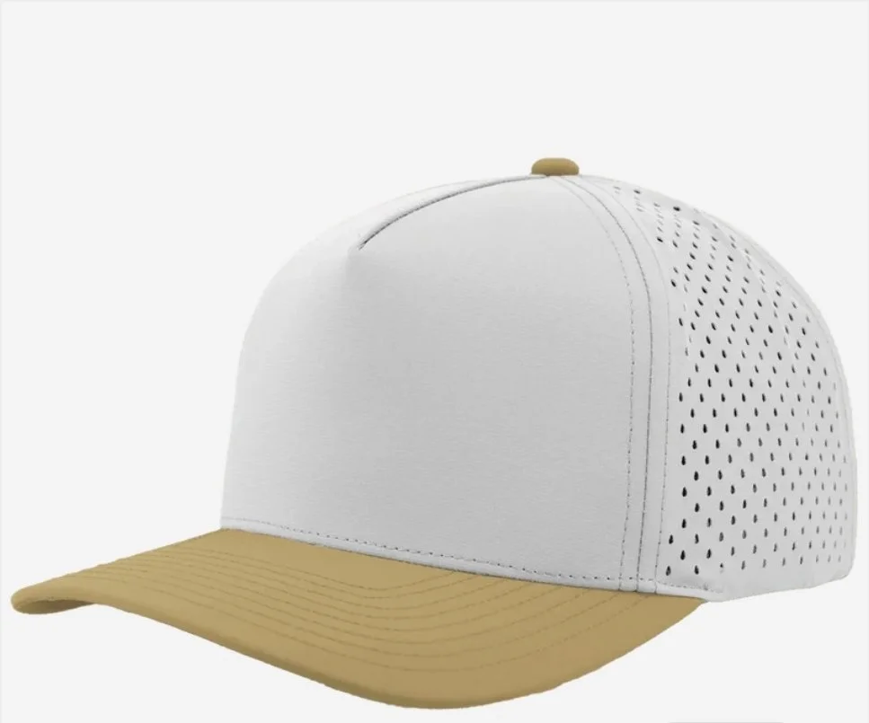 Off White- Khaki Bill- Zapped Headwear BLACKHAWK 5-Panel Snapback Hat