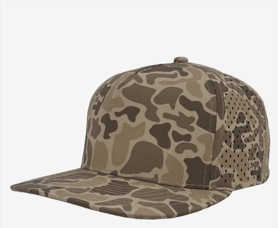 Brown Old School Camo- Zapped Headwear BLACKHAWK 5-Panel Snapback Hat
