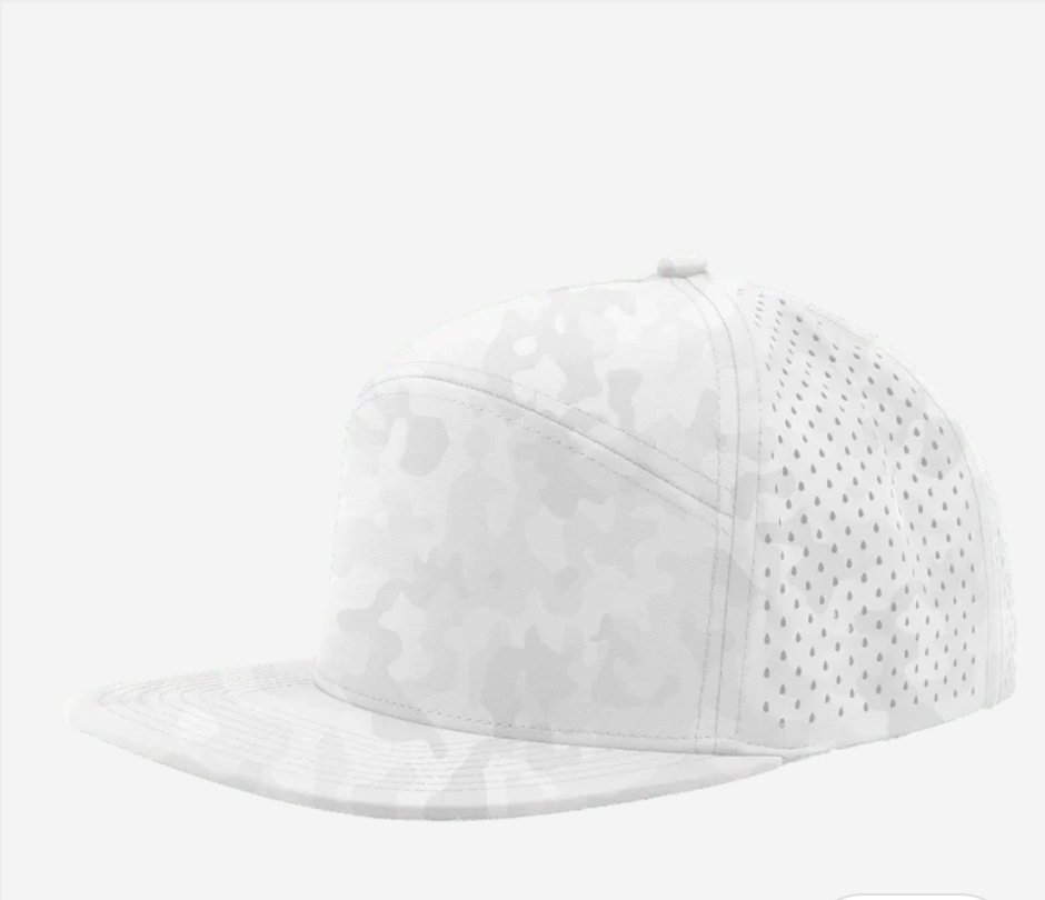 Snow Camo- Zapped Headwear OSPREY 7-Panel Snapback Hat