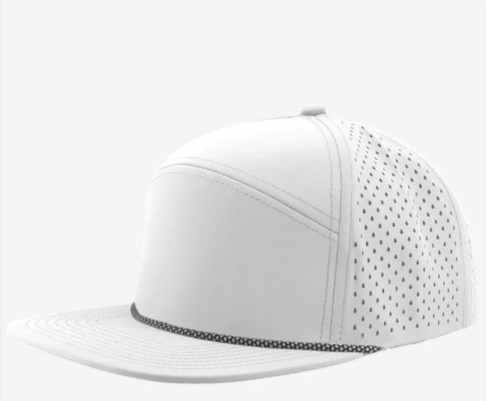 White- Black Chainlink Rope - Zapped Headwear OSPREY R+ 7-Panel Rope Snapback Hat
