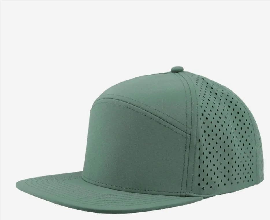 Steel Green- Zapped Headwear OSPREY 7-Panel Snapback Hat