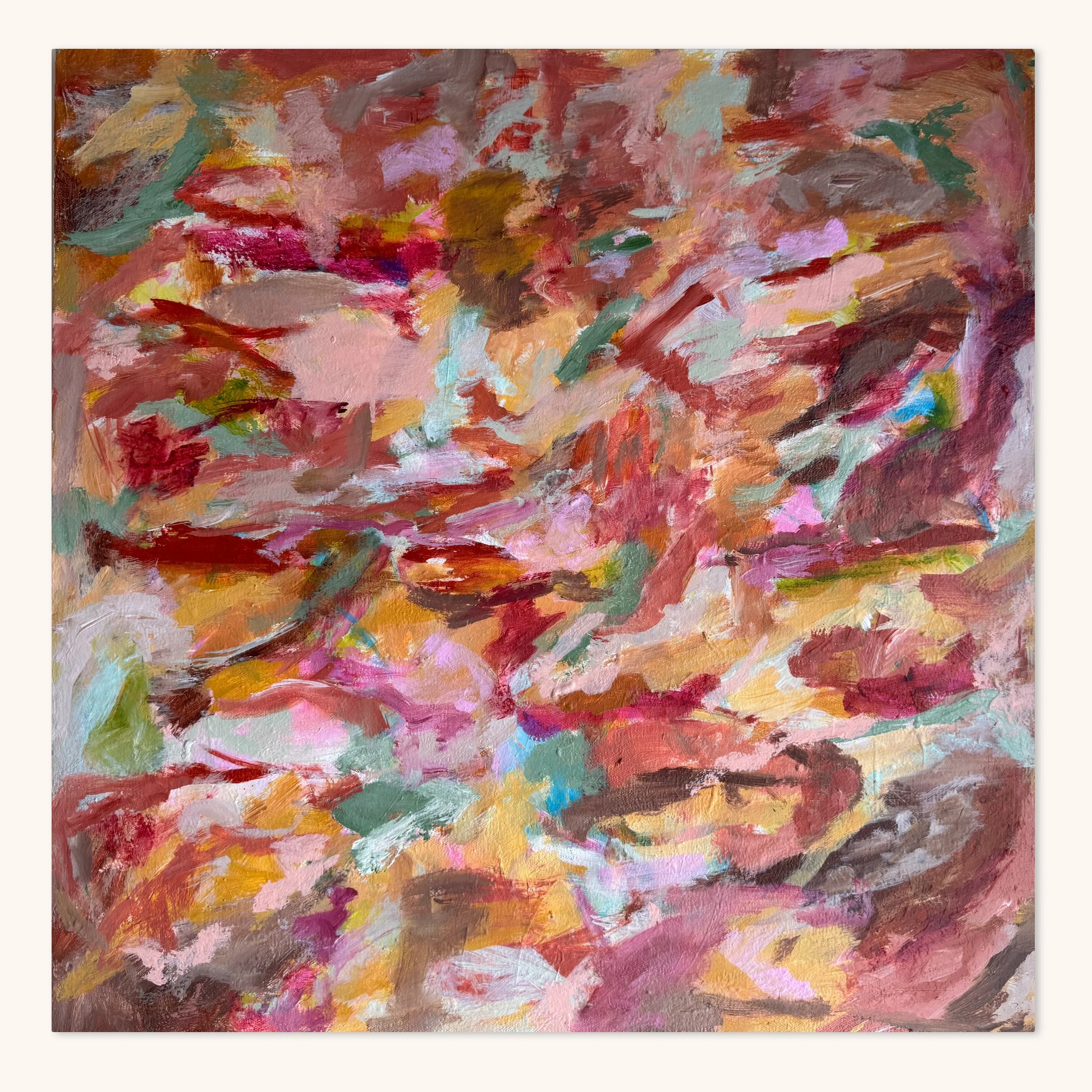Windows down in the desert morning, 24"x24"
