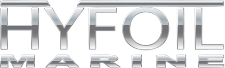 Hyfoil Marine logo with metallic silver and black text.