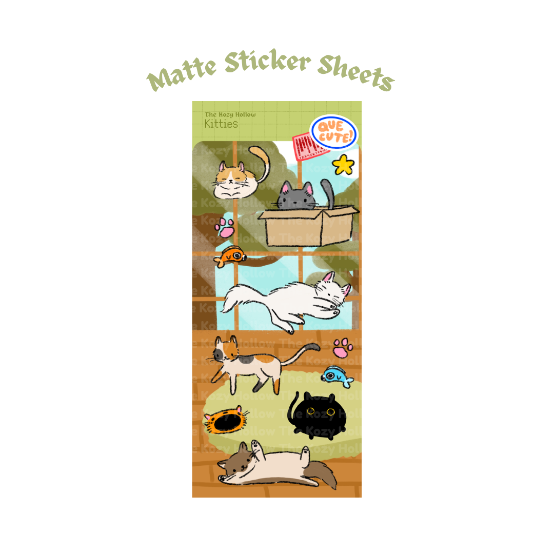 Kitties Sticker Sheet