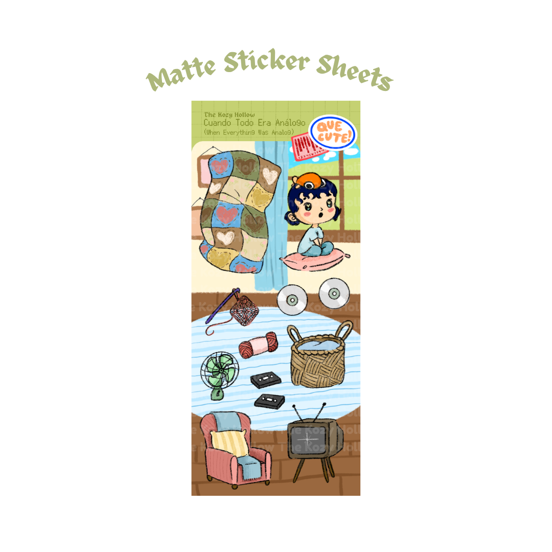 When Everything was Analog Sticker Sheet