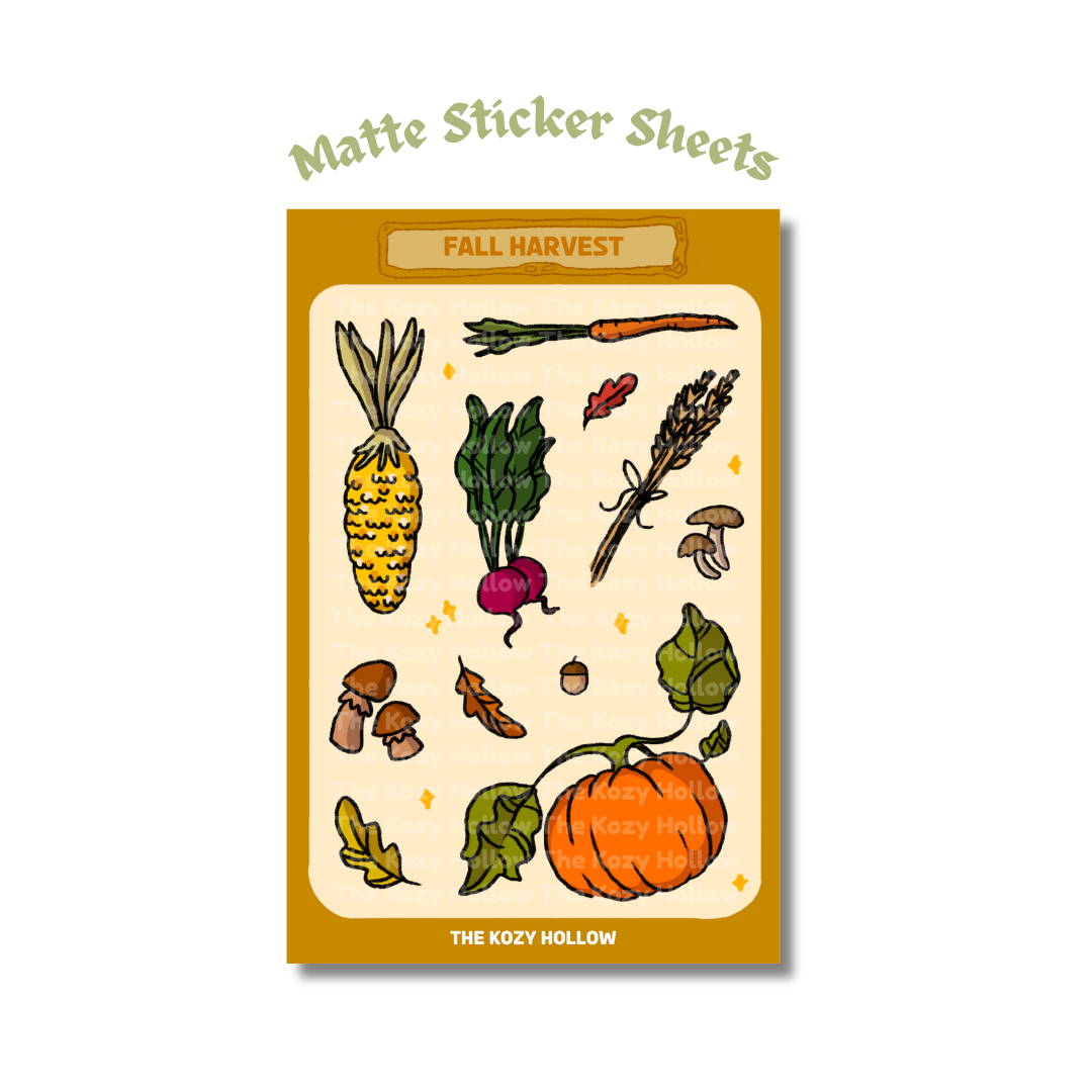 Fall Harvest Sticker Sheet
