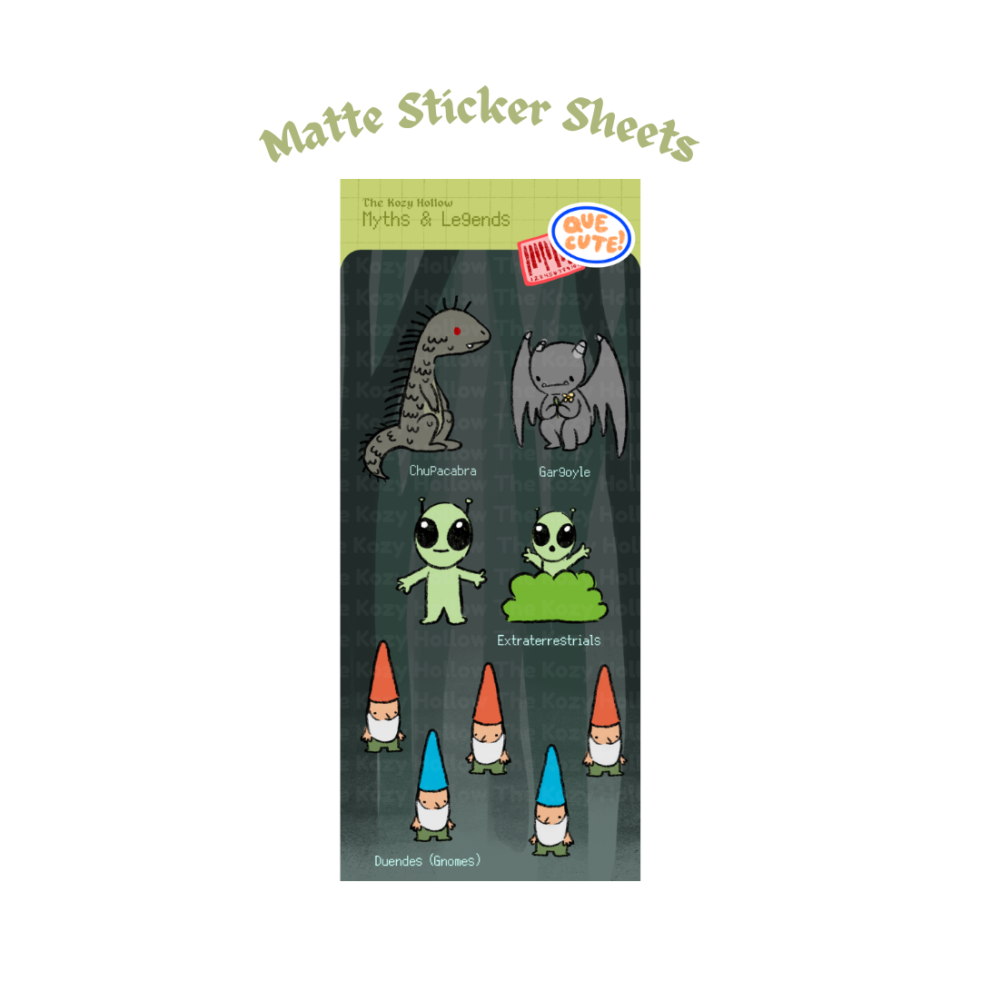PR Myths & Legends Sticker Sheet