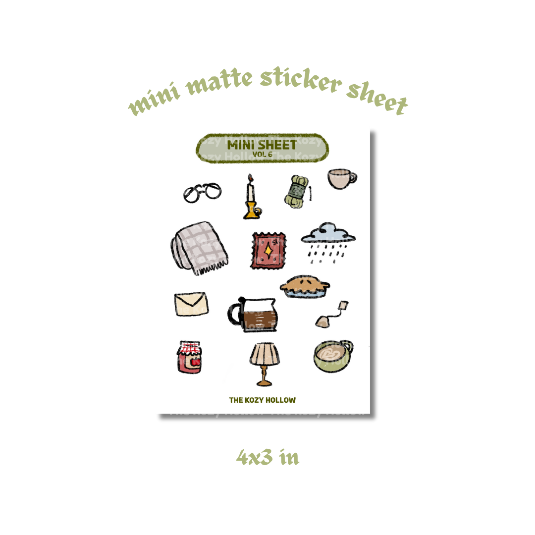 Mini Sticker Sheet Vol 6