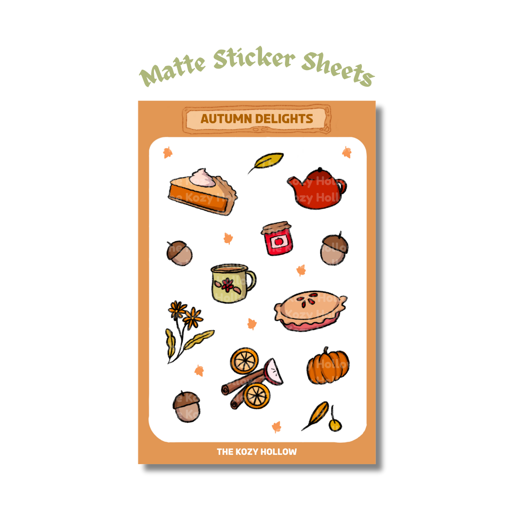 Autumn Delights Sticker Sheet